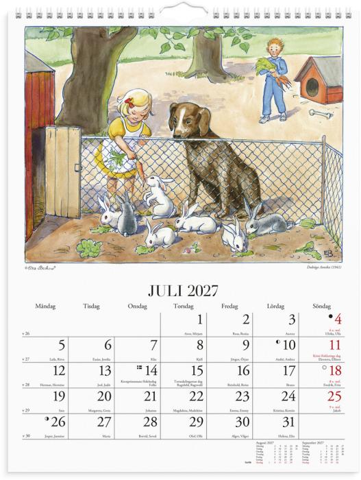 Väggkalender Elsa Beskow 2027