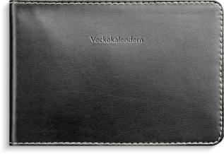 Veckokalender svart konstläder 2024
