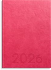 Kalender weekly A5 rosa konstläder 2026