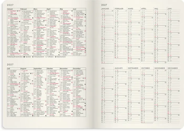 Kalender Agency Forma Deluxe brun 2027