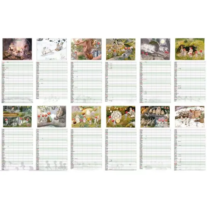 Väggkalender Tomtebobarnen 2026