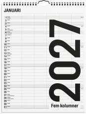 Familjekalender Black and White 2027
