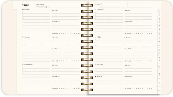 Kalender Life Planner Pastel Flowers 2026-2027 