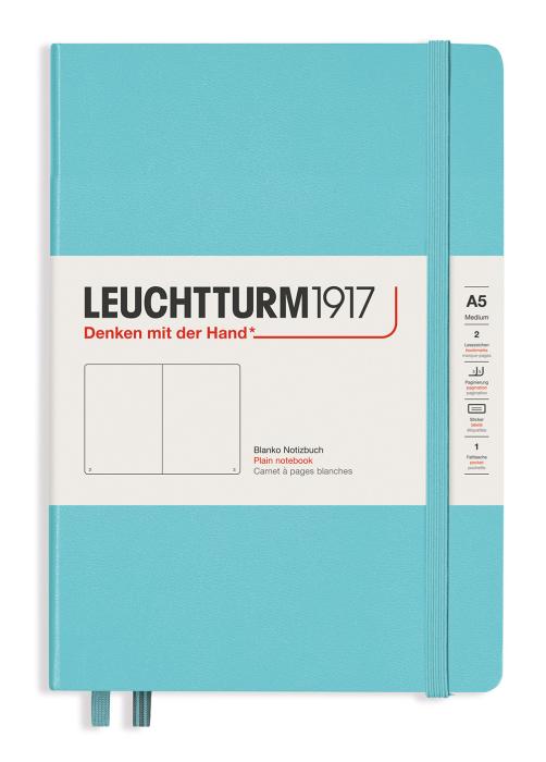Leuchtturm Notebook A5 hard 249s Aquamarine olinjerad
