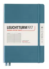 Leuchtturm Notebook A5 hard 249s Stone blue linjerad
