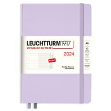 Leuchtturm1917 A5 vecka/notes Lilac 2024 