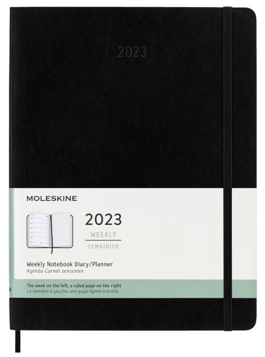 Moleskine Weekly notebook XL Soft Black 2023