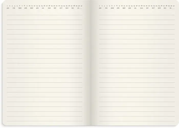 Liten veckokalender Forma Deluxe brun 2027