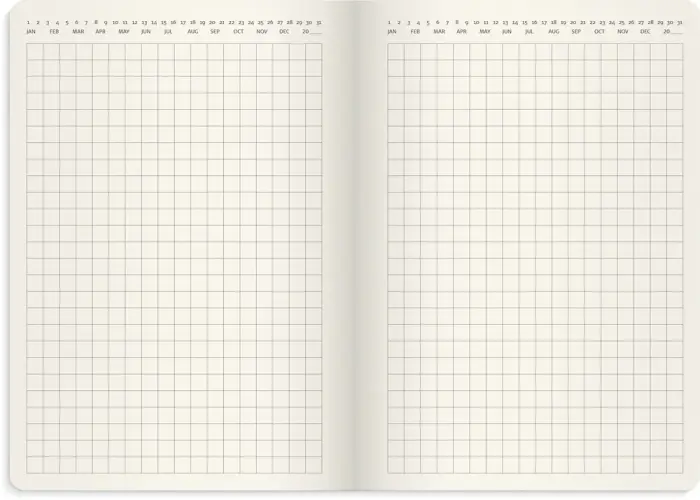 Liten veckokalender Forma Deluxe brun 2027