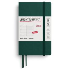 Leuchtturm1917 A6 vecka/notes Forest Green 2026