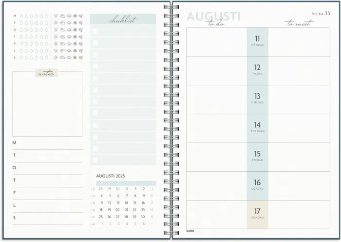 Kalender Life planner To Do 2025-2026
