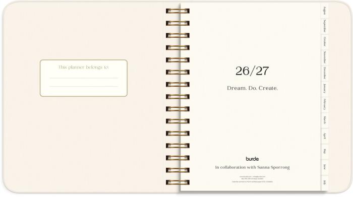 Kalender Life Planner Pastel Flowers 2026-2027 