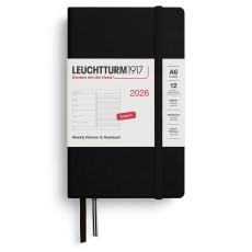 Leuchtturm1917 A6 vecka/notes Black 2026