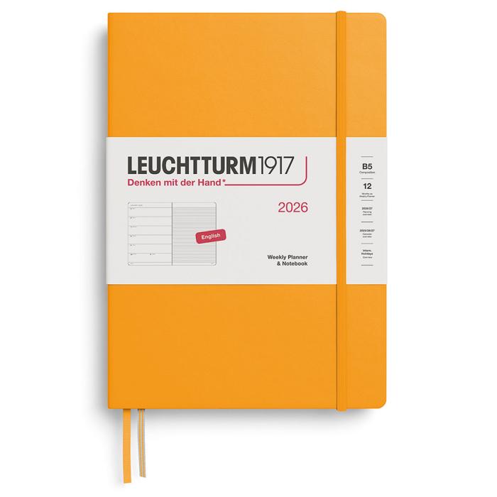 Leuchtturm1917 Weekly PLANNER & Noteb. 2026 B5 Rising Sun