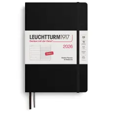 Kalender Leuchtturm1917 A5 vecka/notes Black 2026