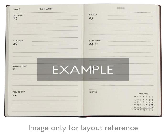 Kalender Paperblanks 18-months Renoir Midi Horizontal 25/26