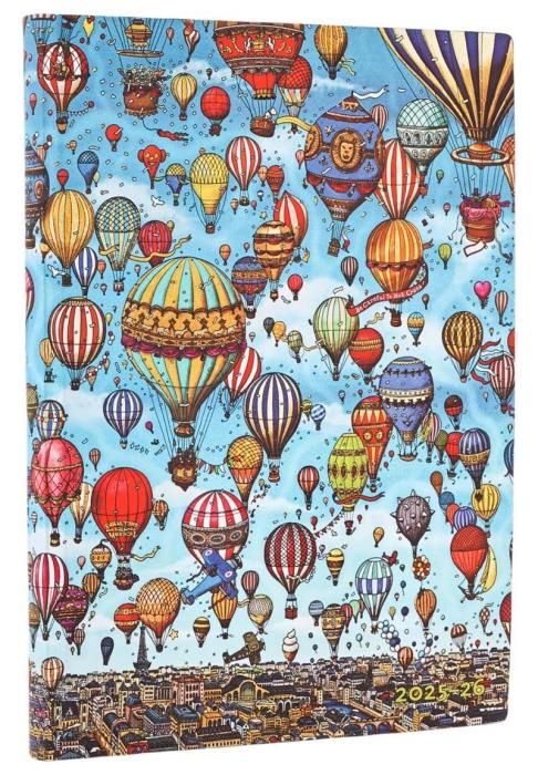 Kalender Paperblanks 18-months Balloon Midi Horizontal 25/26