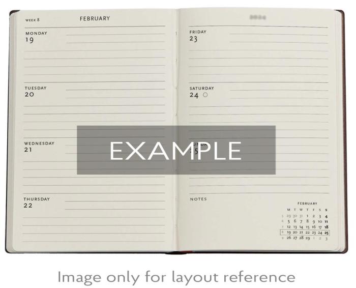 Kalender Paperblanks 18-months Balloon Midi Horizontal 25/26