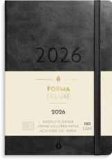 Liten veckokalender Forma Deluxe svart 2026