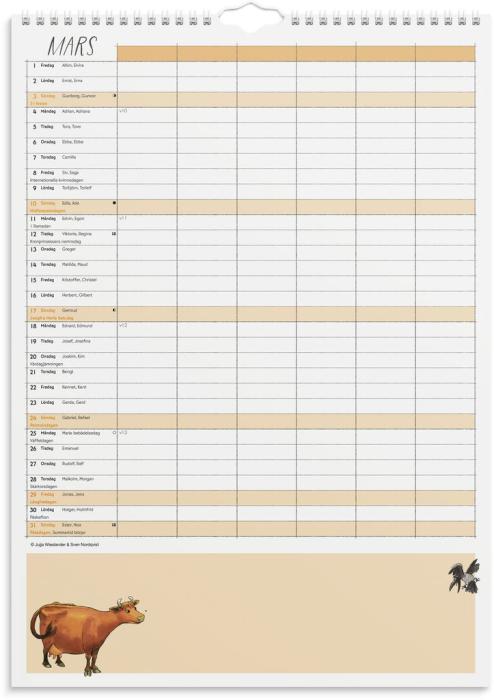 Familjekalender Mamma Mu 2024