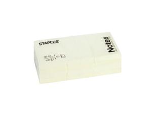 Notes STAPLES 38x51mm gul 