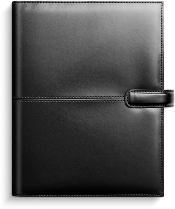 Business Systemkalender svart konstläder 2026