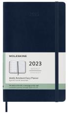 Moleskine Weekly notebook Large Blue Soft 2023