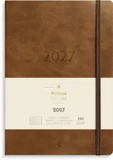 Kalender Stor Veckokalender Forma Deluxe brun 2027