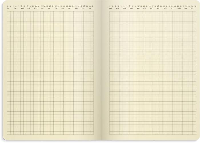 Liten veckokalender Forma Deluxe svart 2024
