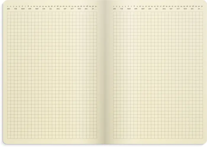 Liten veckokalender Forma Deluxe svart 2024