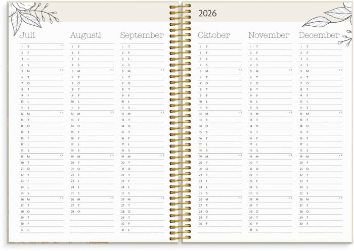 Kalender Life Planner Bloom 2026