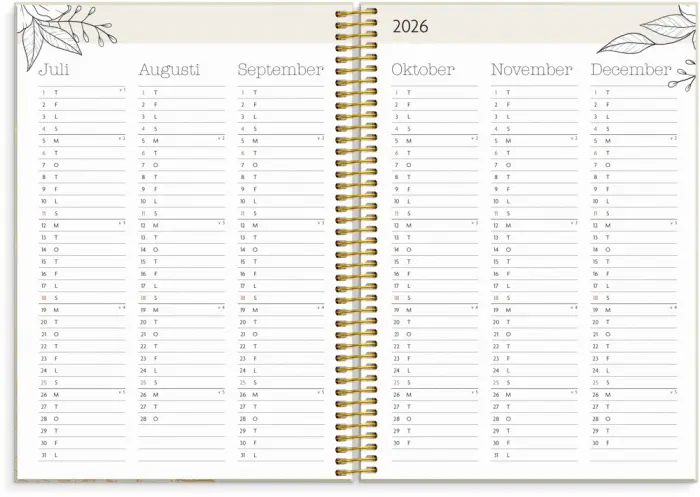 Kalender Life Planner Bloom 2026
