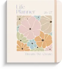 Kalender Life Planner Pastel Flowers 2026-2027 
