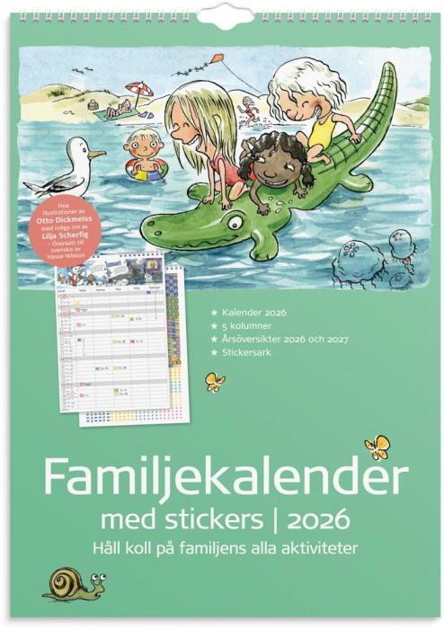 Familjekalender Stickers 2026
