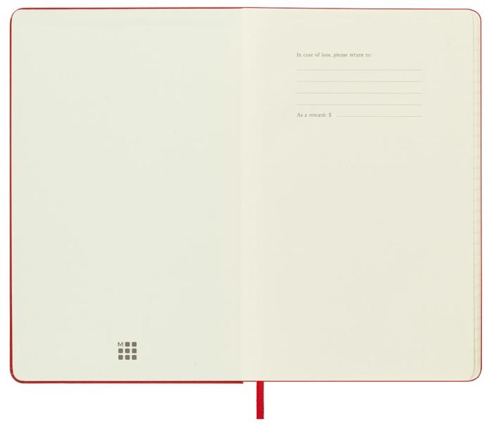 Moleskine Weekly Notebook Red hard Large 2023