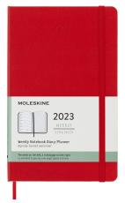 Moleskine Weekly Notebook Red hard Large 2023