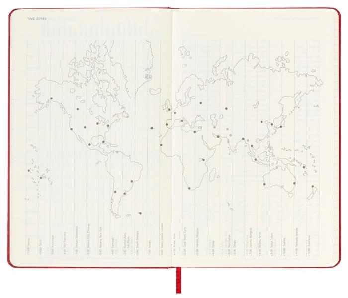Moleskine Weekly Notebook Red hard Large 2023