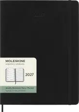 Kalender Moleskine Weekly notebook XL Soft Black 2027