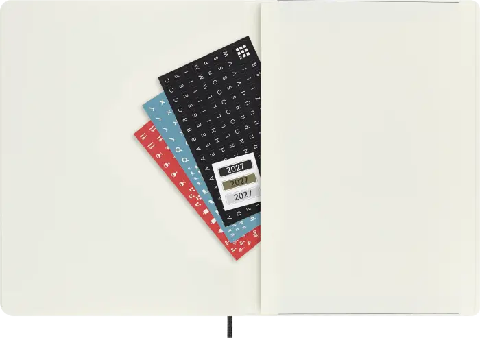 Kalender Moleskine Weekly notebook XL Soft Black 2027