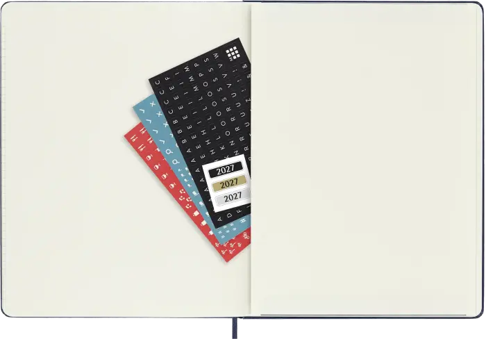 Kalender Moleskine Weekly Notebook Blue hard XL 2027