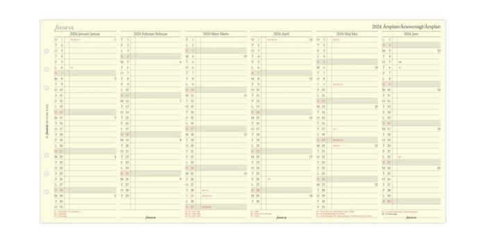 Filofax Årsplan A5 2024