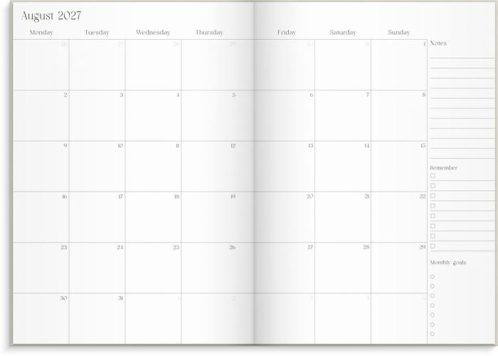 Student Planner 2026-2027 beige