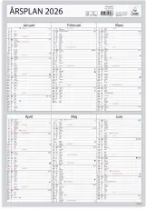 Kalender Väggblad Årsplan 2026