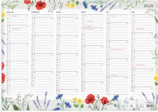 Väggblad Blomster 2026
