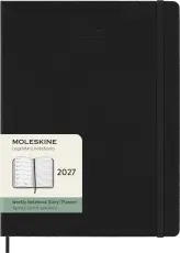 Kalender Moleskine Weekly Notebook Black hard XL 2027