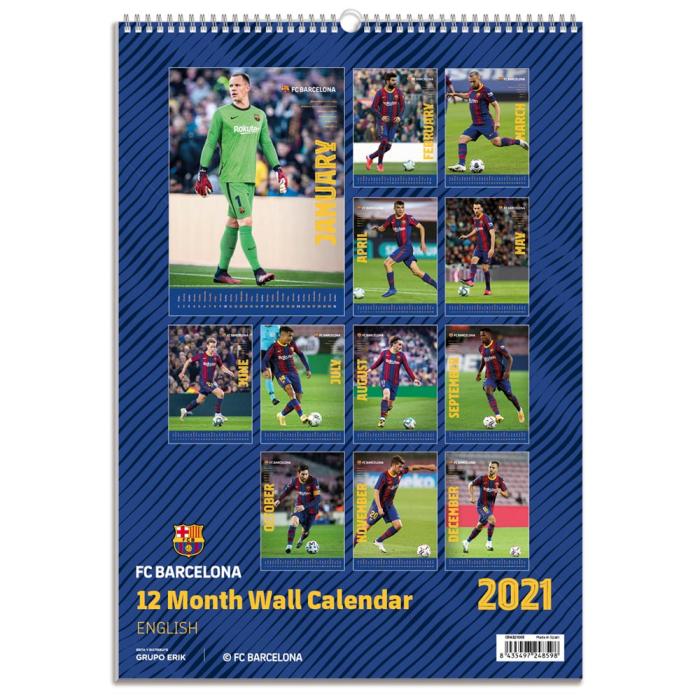Burde Publishing AB Väggkalender Barcelona 2021 - Kalenderkungen.se
