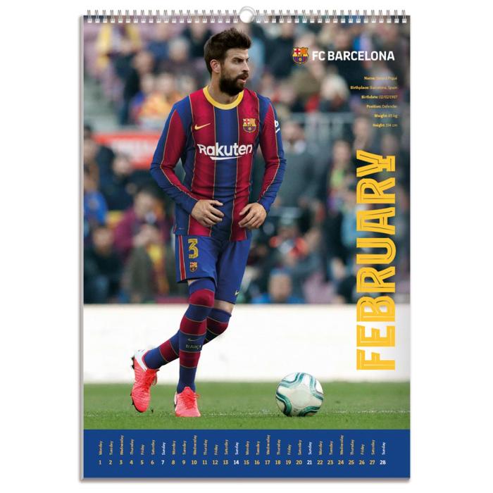 Burde Publishing AB Väggkalender Barcelona 2021 - Kalenderkungen.se