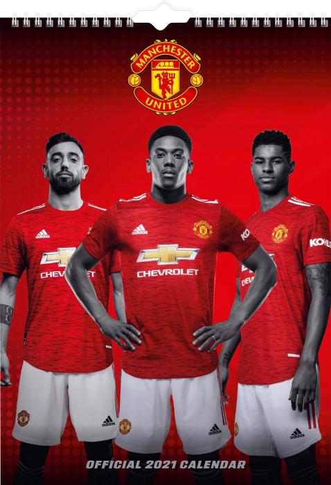 Burde Publishing AB Väggkalender Manchester United 2021 - Kalenderkungen.se