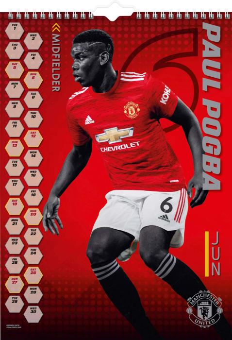 Burde Publishing AB Väggkalender Manchester United 2021 - Kalenderkungen.se
