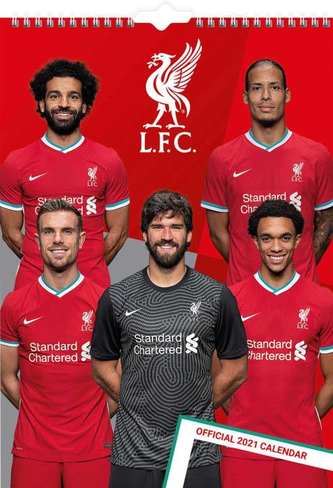 Burde Publishing AB Väggkalender Liverpool 2021 - Kalenderkungen.se